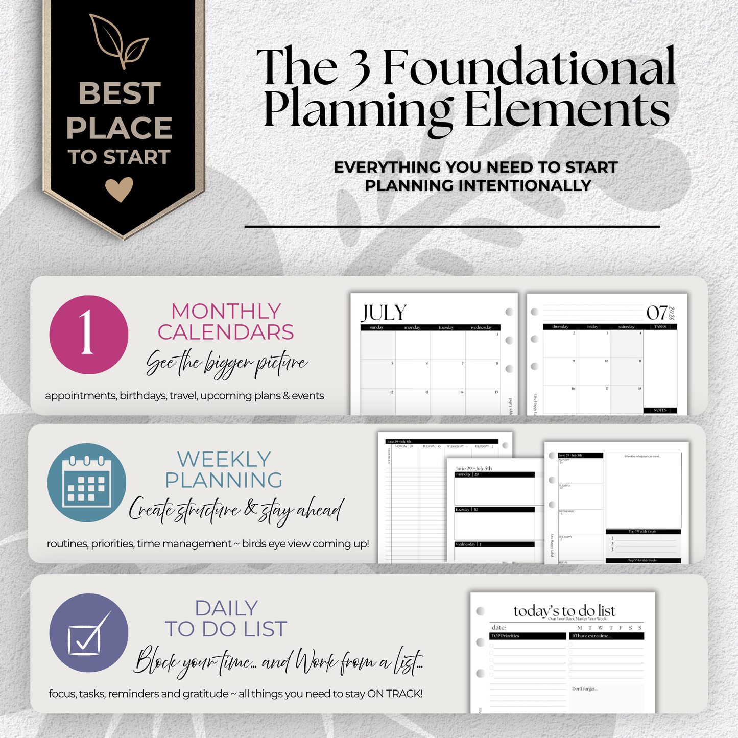 2026-2027 Foundations Essentials ***BUNDLE*** | A5 6-Hole Ringbound
