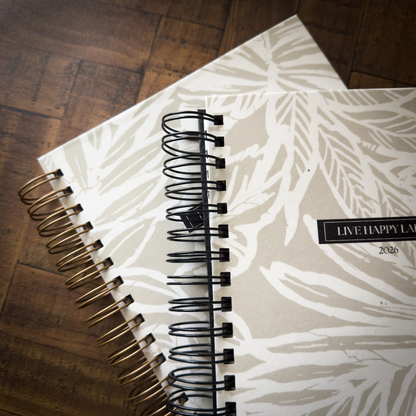 2026 Foundations Planner ~ Sands & Palm | 7" x 9" Double Wire-O