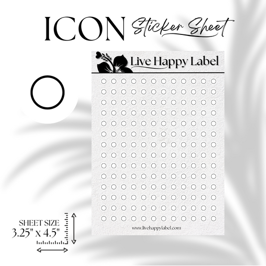 "Circle" ICON Planner Stickers