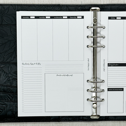 Undated "Lana" Foundations Planner | A5 6-Hole Ringbound