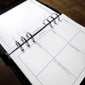 Brain Dump & Master To Do List | A5, 6-ring Punch