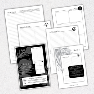 Brain Dump & Master To Do List | A5, 6-ring Punch