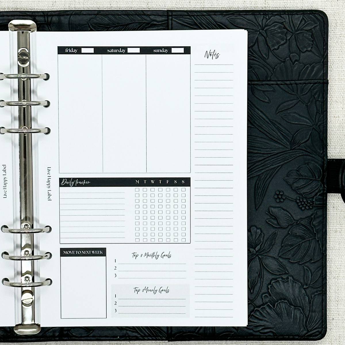 Undated "Lana" Foundations Planner | A5 6-Hole Ringbound
