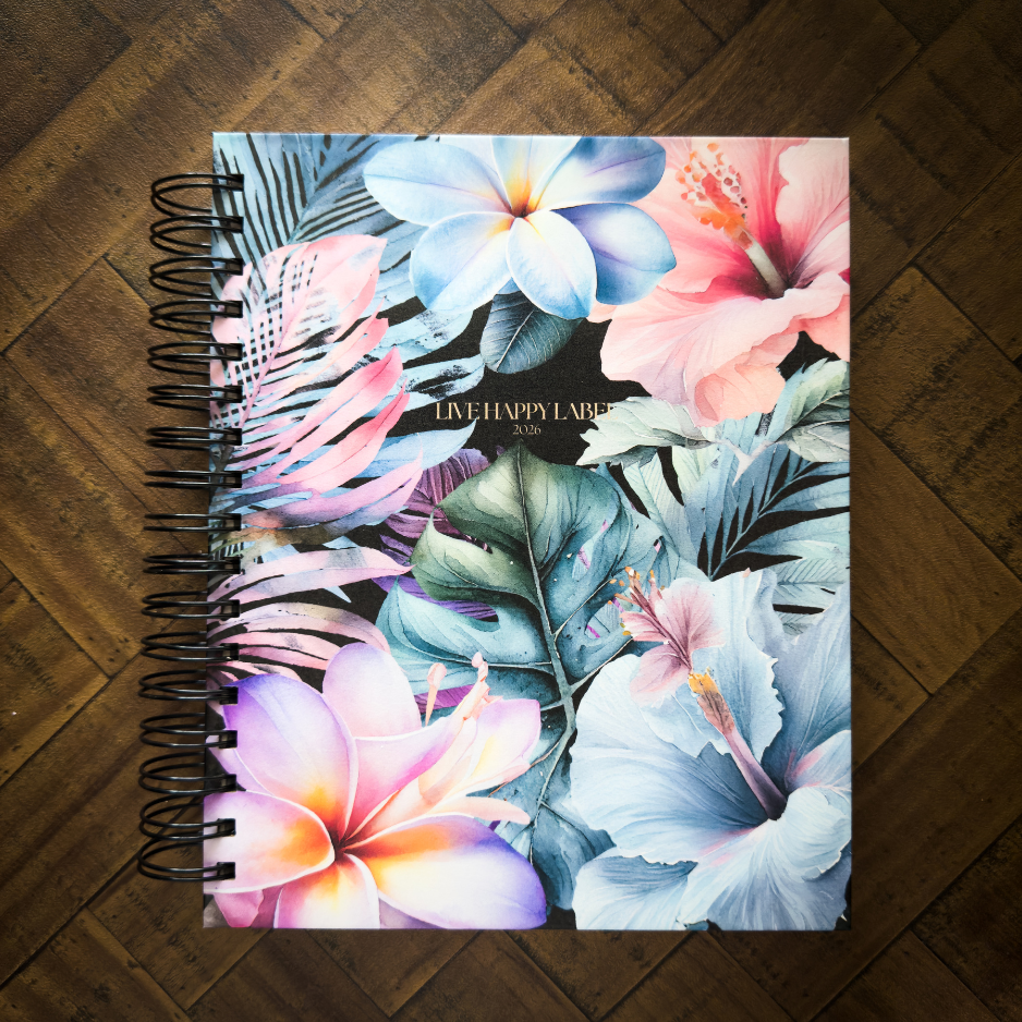 2026 Foundations Planner ~ Midnight Blooms | 7" x 9" Double Wire-O