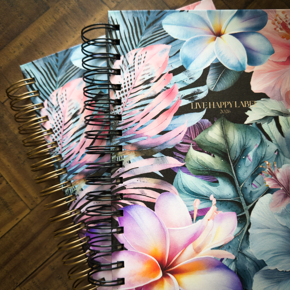 2026 Foundations Planner ~ Midnight Blooms | 7" x 9" Double Wire-O