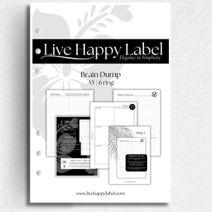 Brain Dump & Master To Do List | A5, 6-ring Punch