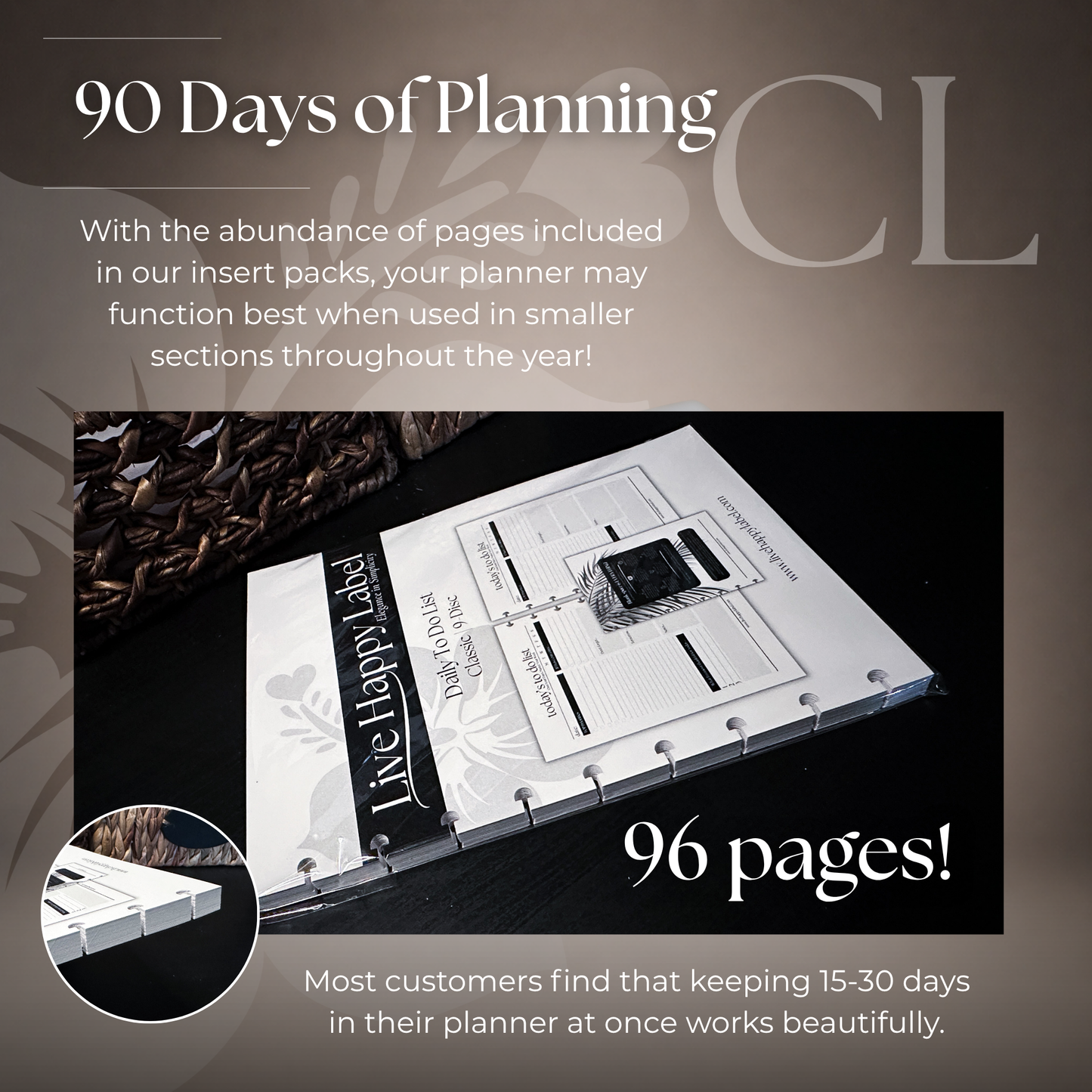 Daily To Do List Inserts | Classic 9-Hole Discbound