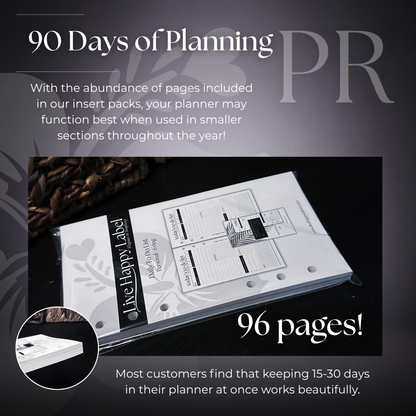 Daily To Do List Inserts | Personal 6-Hole Ringbound