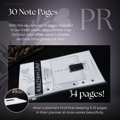 Grid Note Pages | Personal 6-Hole Ringbound