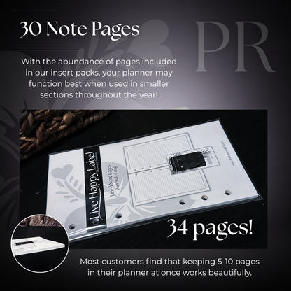Lined Note Pages | Personal 6-Hole Ringbound