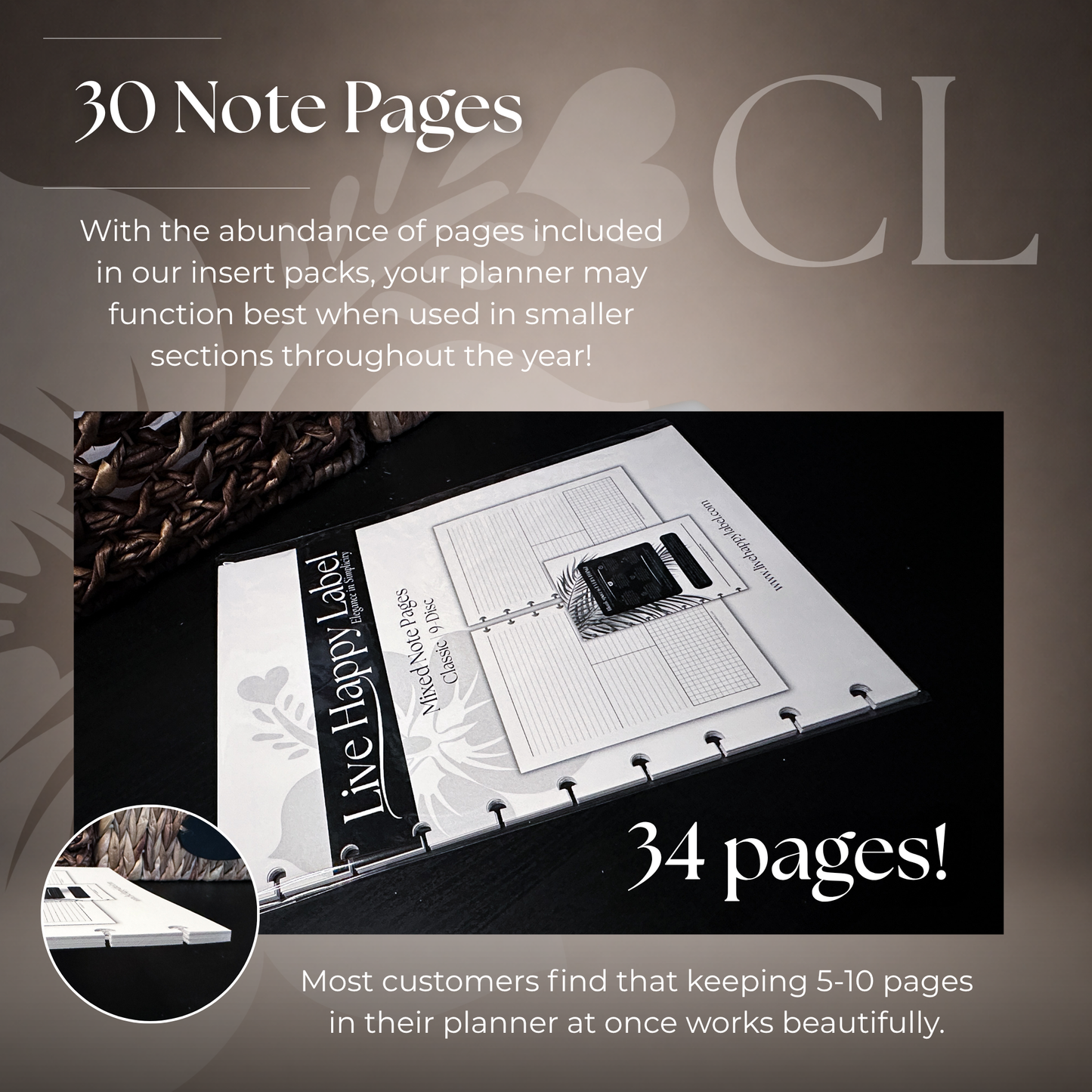 Mixed Note Pages | Classic 9-Hole Discbound