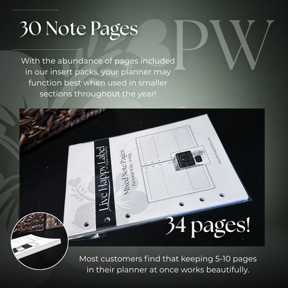 Mixed Note Pages | Personal Wide 6-Hole Ringbound