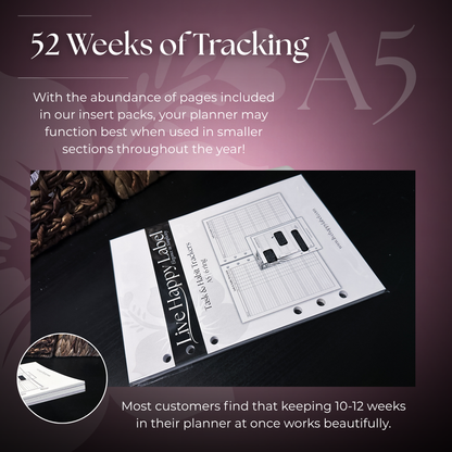 Task & Habit Trackers | A5 6-Hole Ringbound