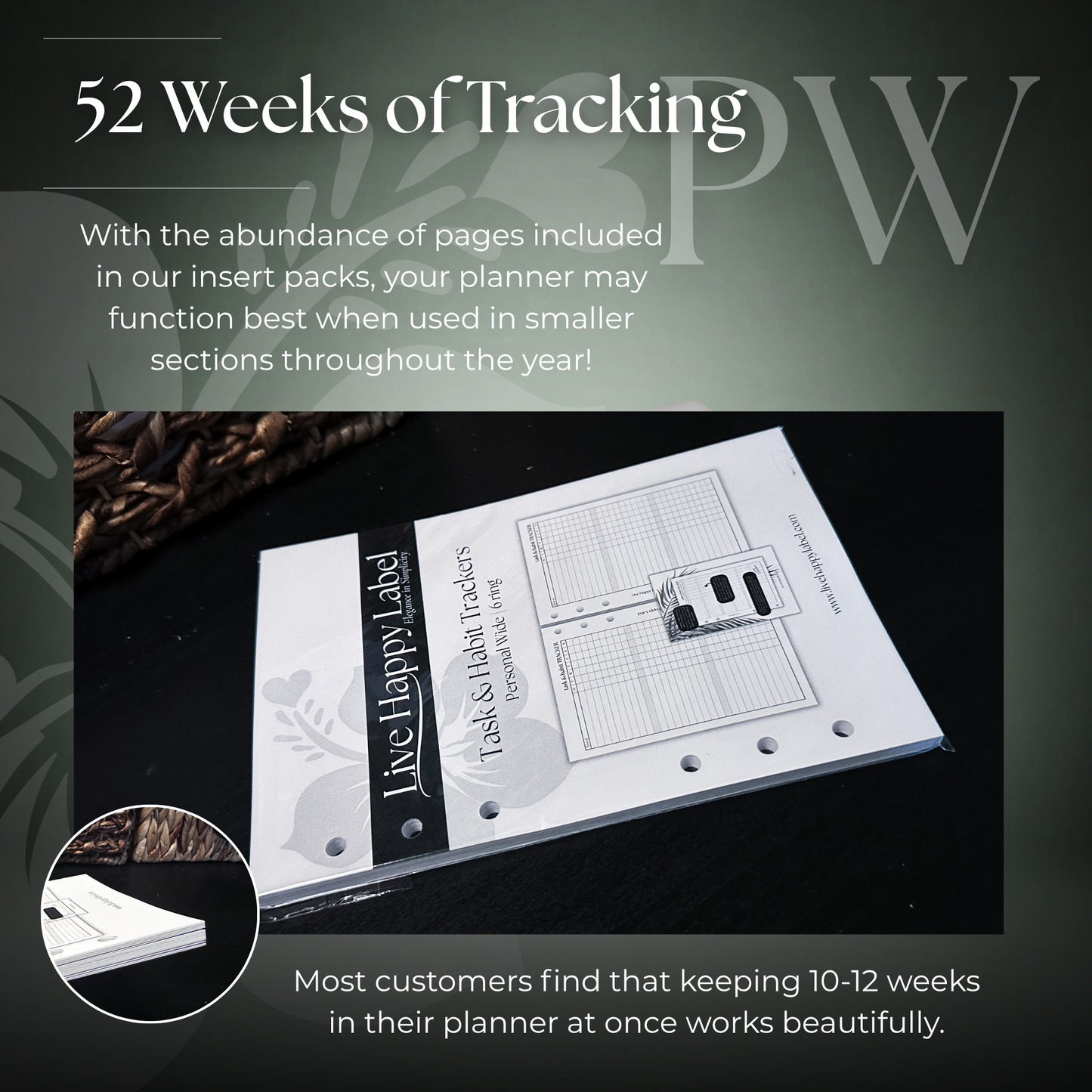 Task & Habit Trackers | Personal Wide 6-Hole Ringbound