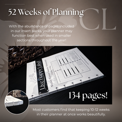 2026-2027 "Horizontal" Layout Weekly Planner WO2P | Classic 9-Hole Discbound