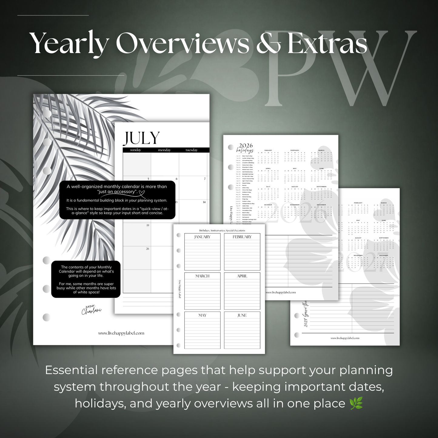 2026-2027 Monthly Calendar  MO2P | Personal Wide 6-Hole Ringbound