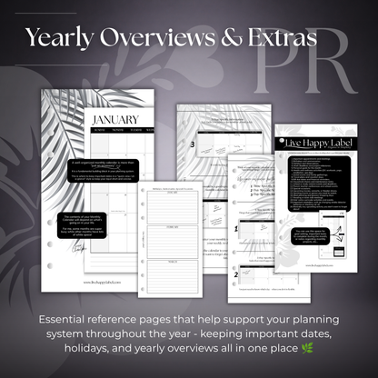 2027 Monthly Calendar  MO2P | Personal 6-Hole Ringbound