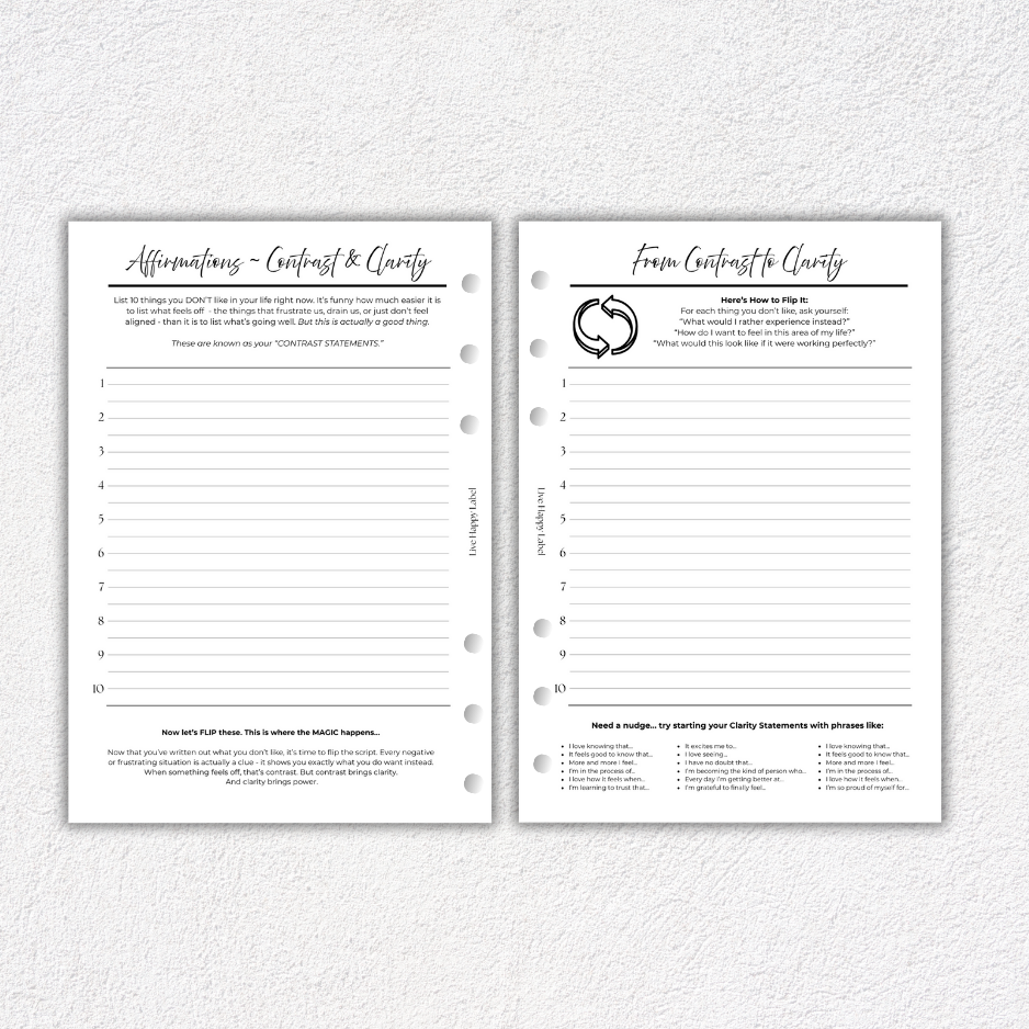 Daily Alignment aka Morning Rituals | A5, 6-ring