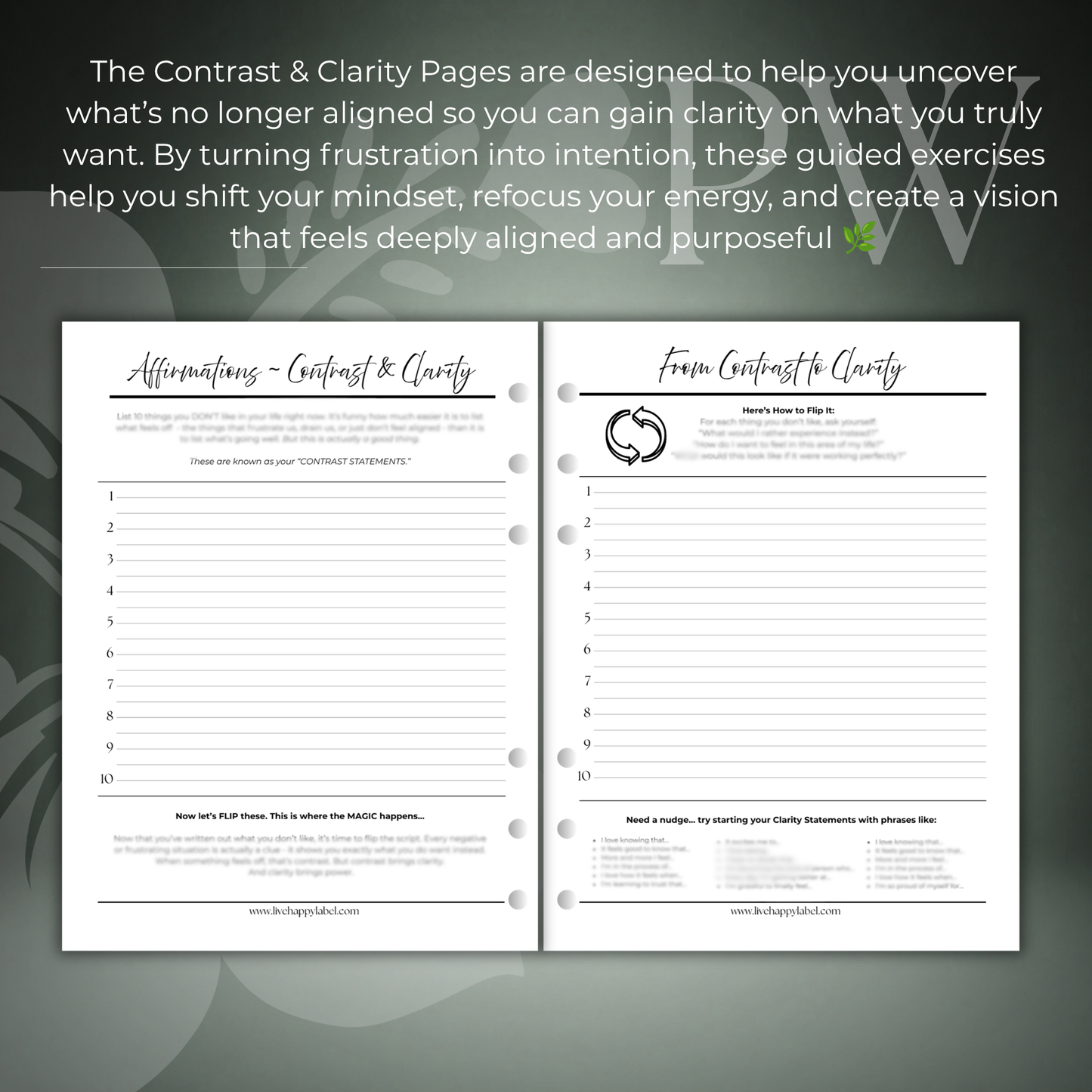 Daily Alignment ~ Morning Routine | Personal Wide 6-Hole Ringbound