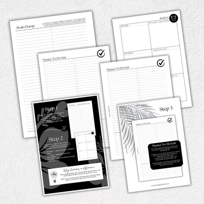 Brain Dump & Master To Do List | A5, 6-ring Punch