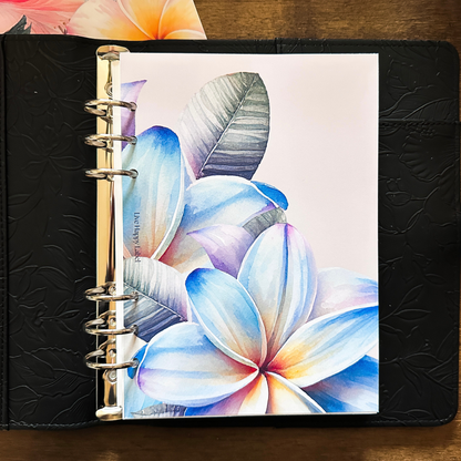 "Island Blooms" 006 Dashboard & Cover | A5, 6-Ring Punch