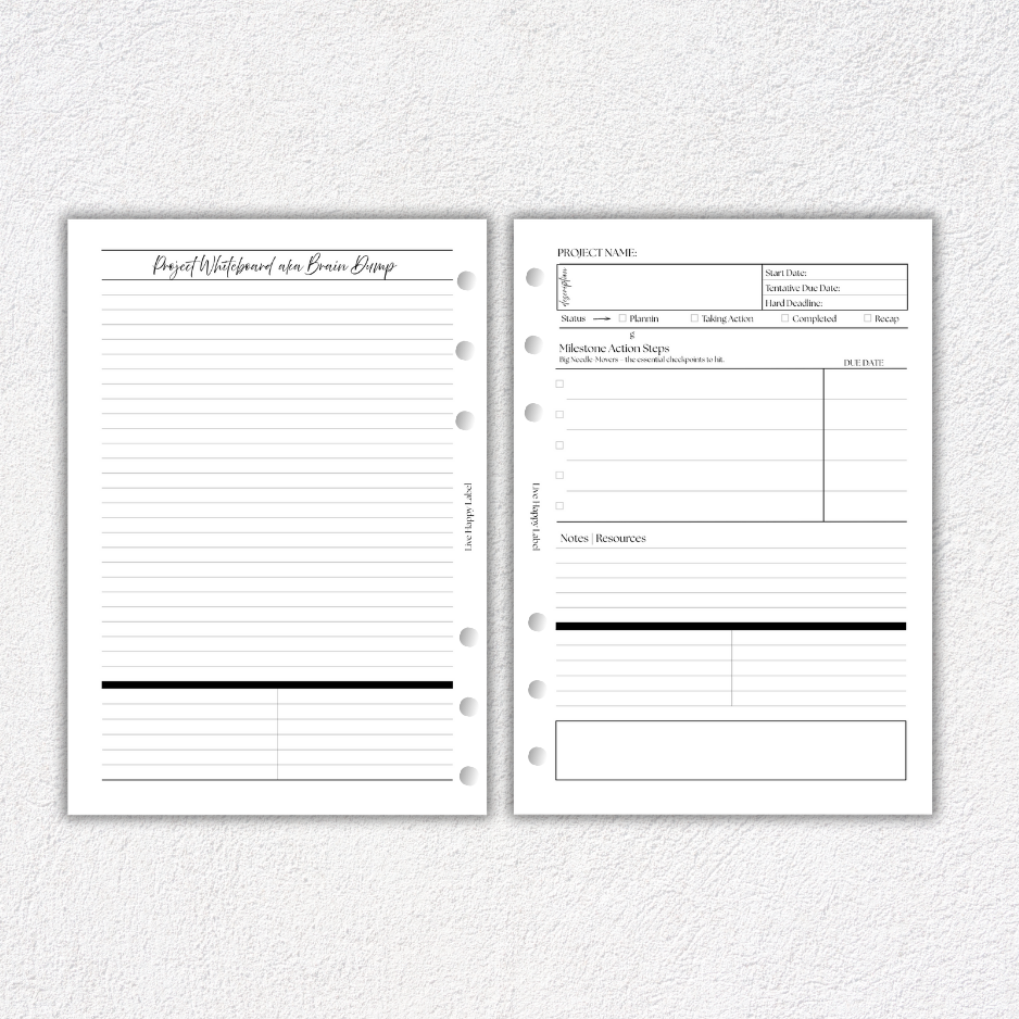 Project Planner | A5, 6-ring