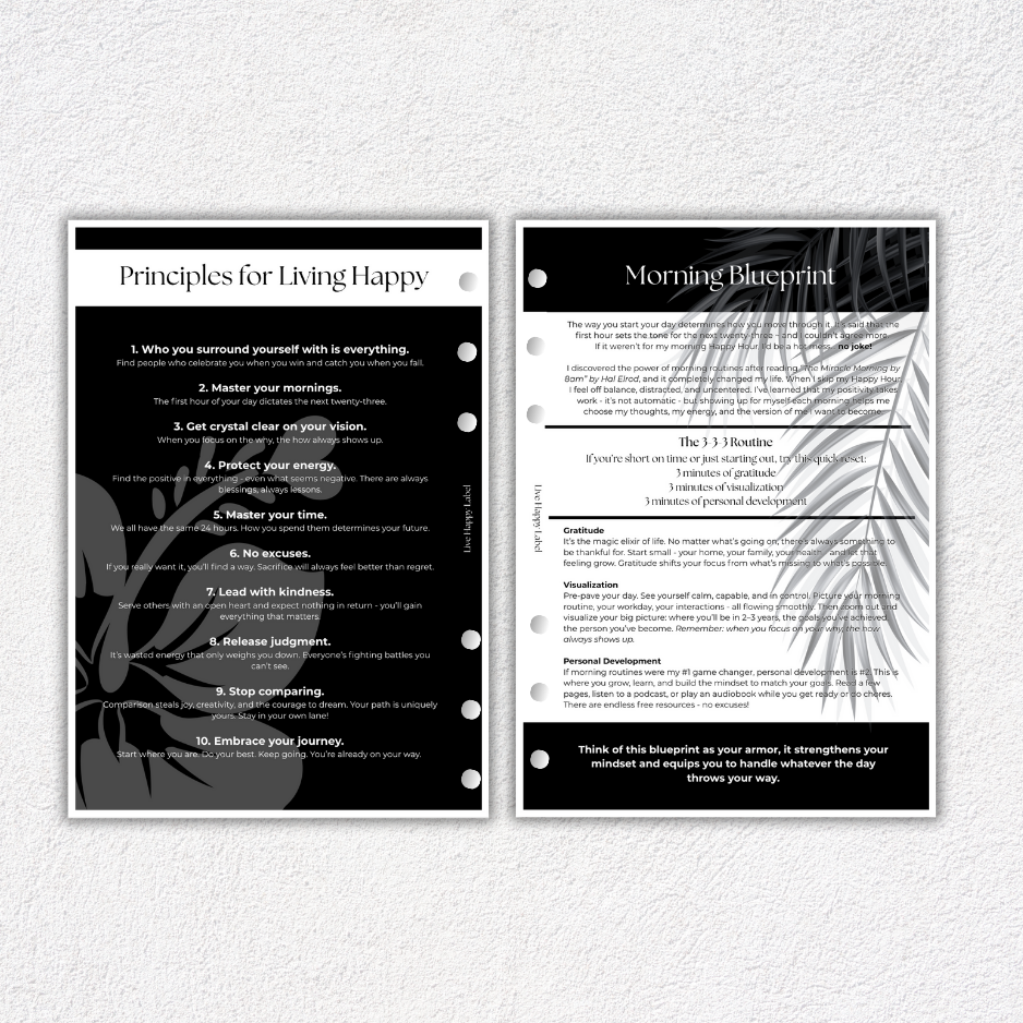 Daily Alignment aka Morning Rituals | A5, 6-ring