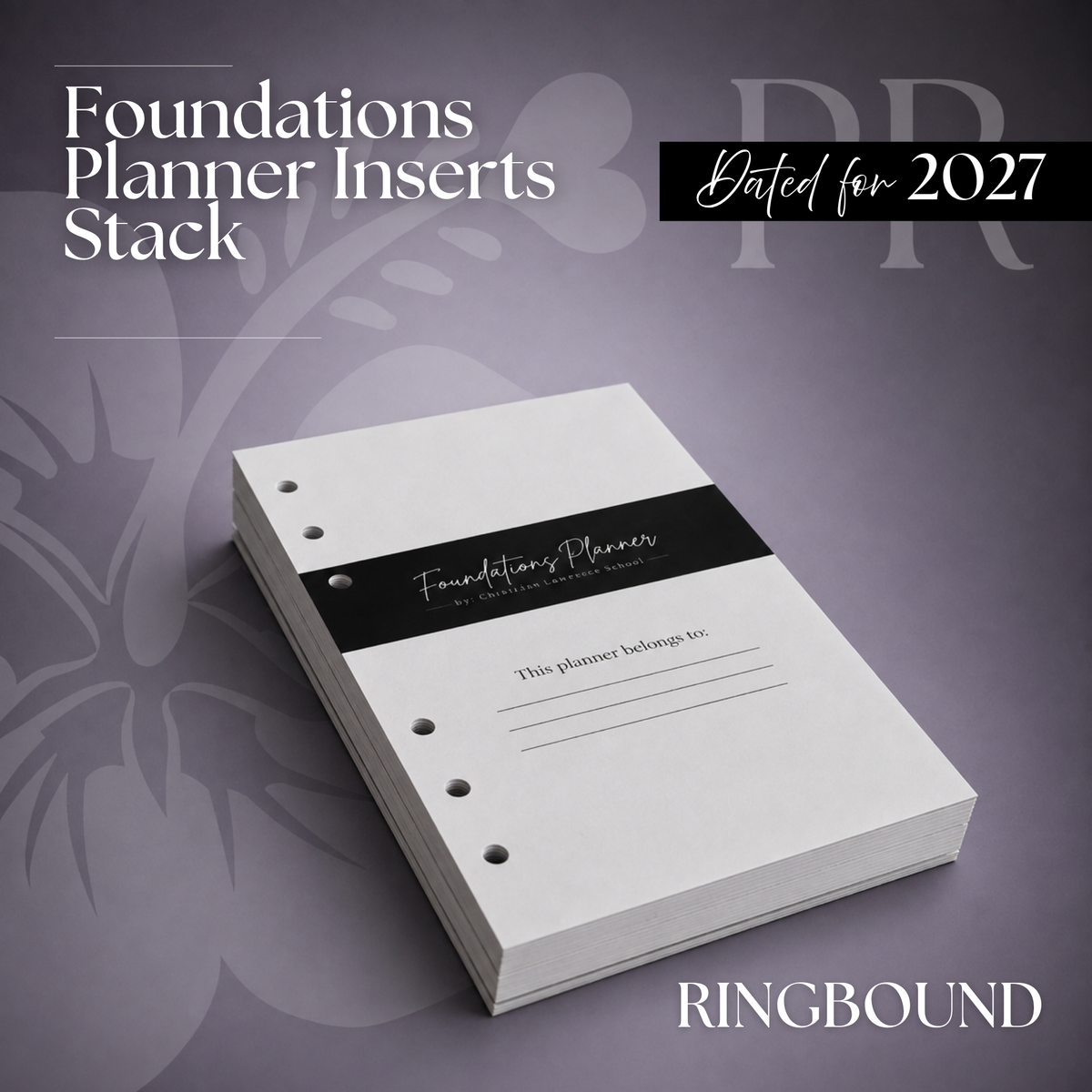 2027 "Lana" Foundations Planner | Personal 6-Hole Ringbound
