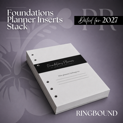 2027 "Lana" Foundations Planner | Personal 6-Hole Ringbound