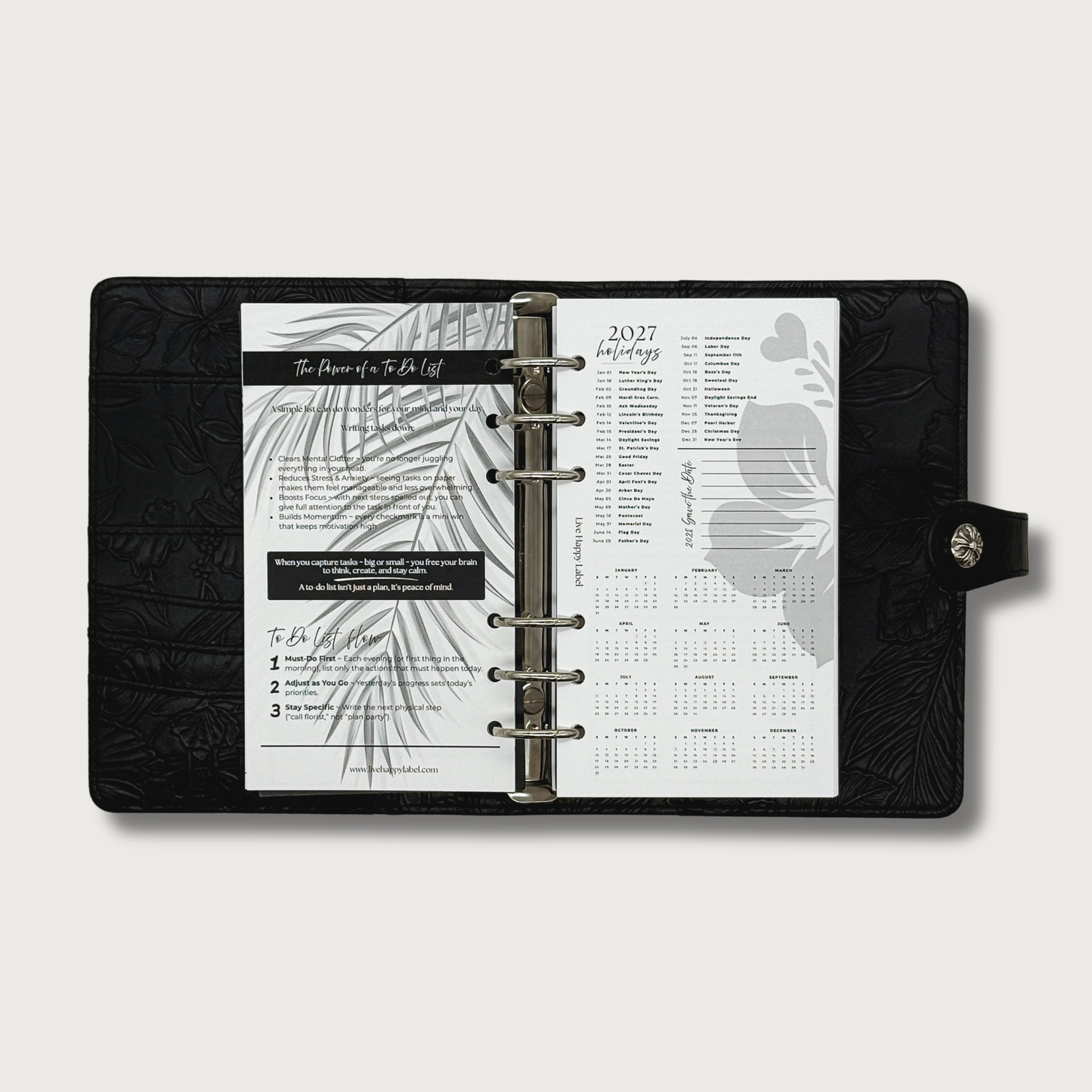2027 "Lana" Foundations Planner | Personal 6-Hole Ringbound