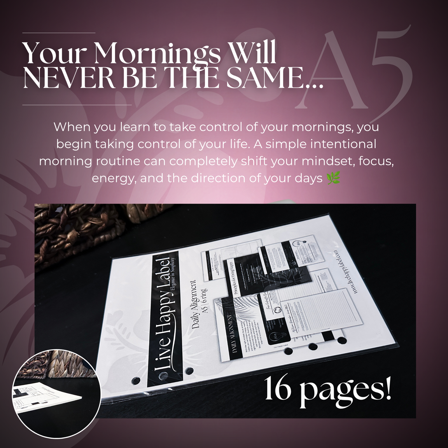 Daily Alignment ~ Morning Routine | A5 6-Hole Ringbound