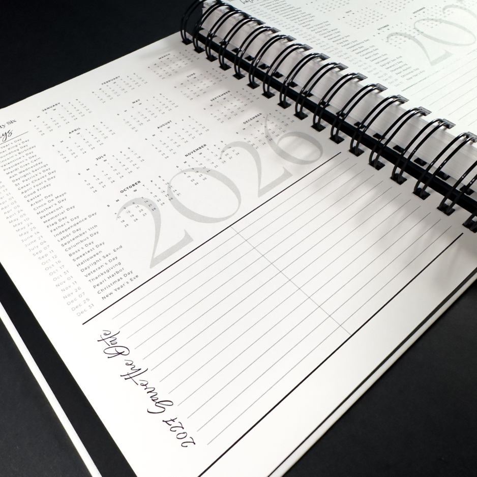 2026 Foundations Planner ~ Tropical Palm | 7" x 9" Double Wire-O