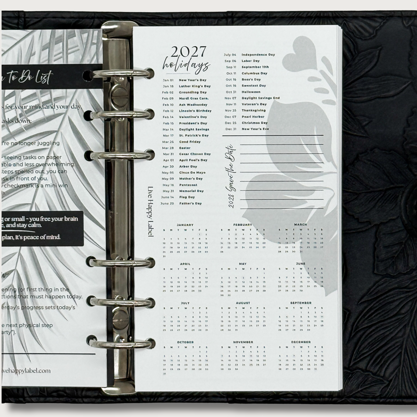 2027 "Lana" Foundations Planner | Personal 6-Hole Ringbound