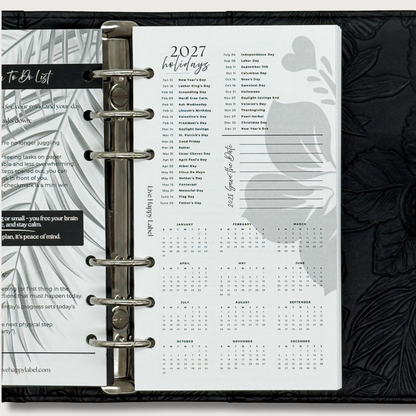 2027 "Lana" Foundations Planner | Personal 6-Hole Ringbound