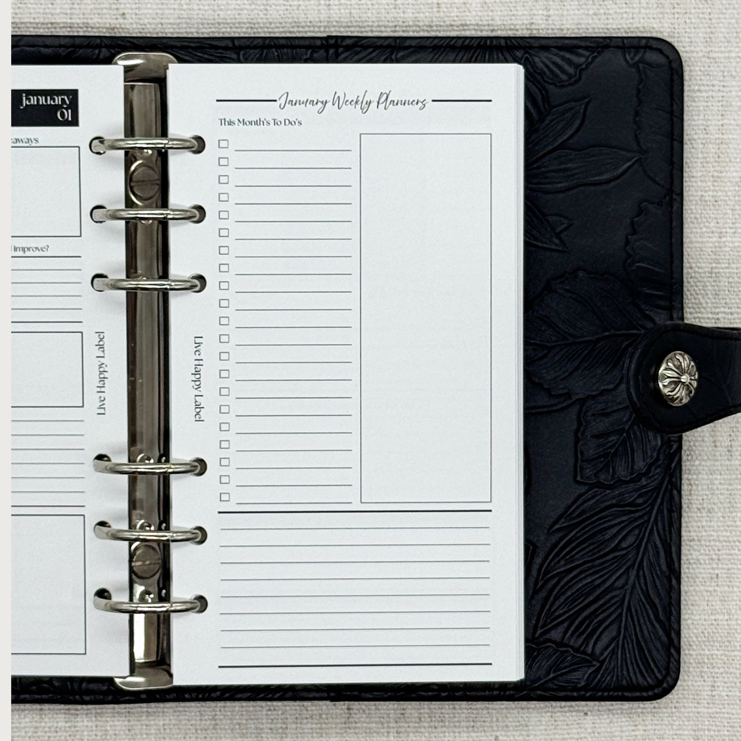 2027 "Lana" Foundations Planner | Personal 6-Hole Ringbound