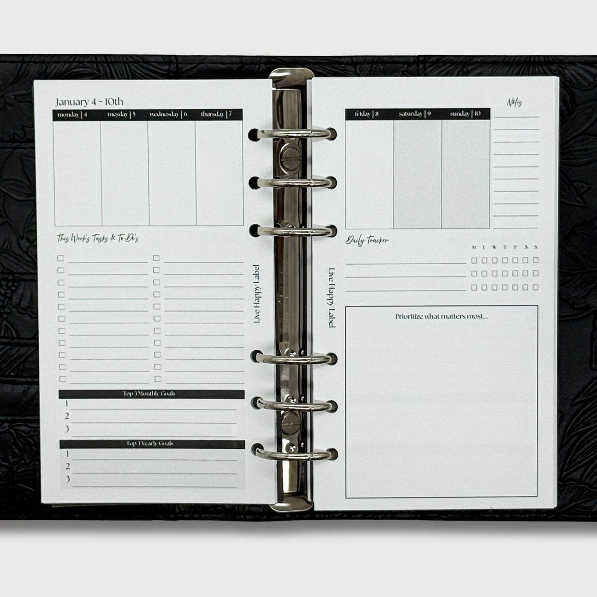 2027 "Lana" Foundations Planner | Personal 6-Hole Ringbound