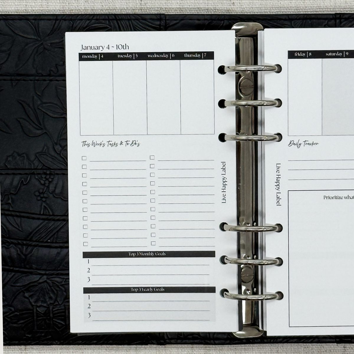 2027 "Lana" Foundations Planner | Personal 6-Hole Ringbound