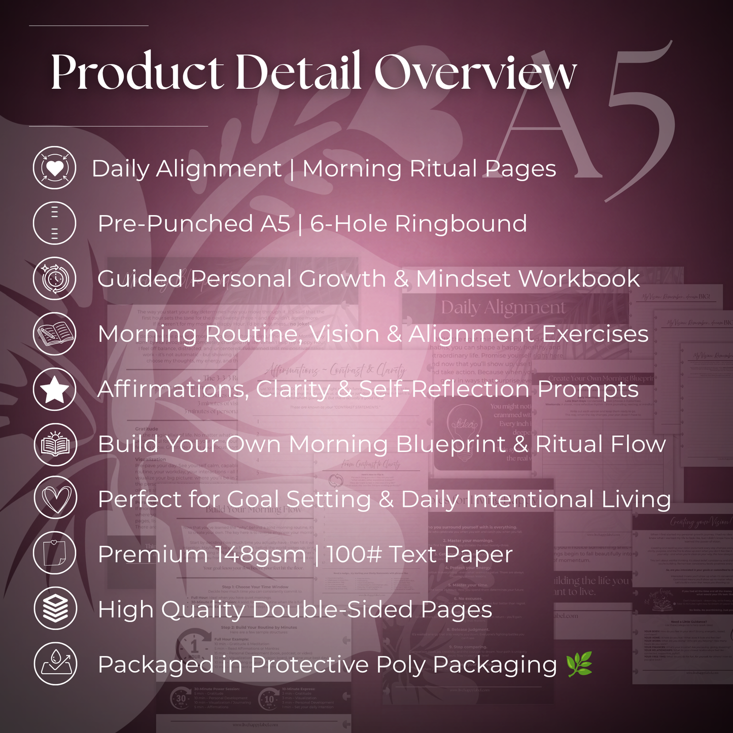 Daily Alignment ~ Morning Routine | A5 6-Hole Ringbound