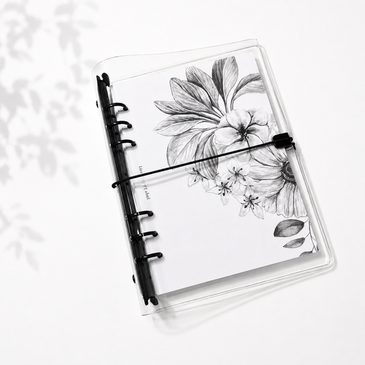 Clear Vinyl Planner Cover | A5 6-Ring Binder