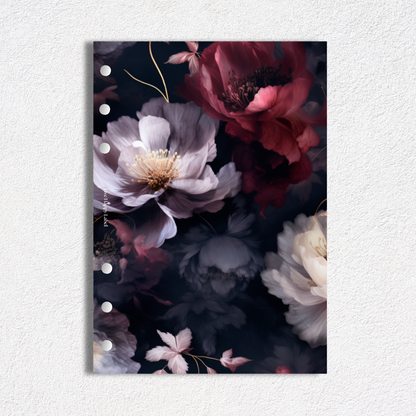"Busy Blooming" #001 Dashboard & Cover | A5, 6-Ring Punch