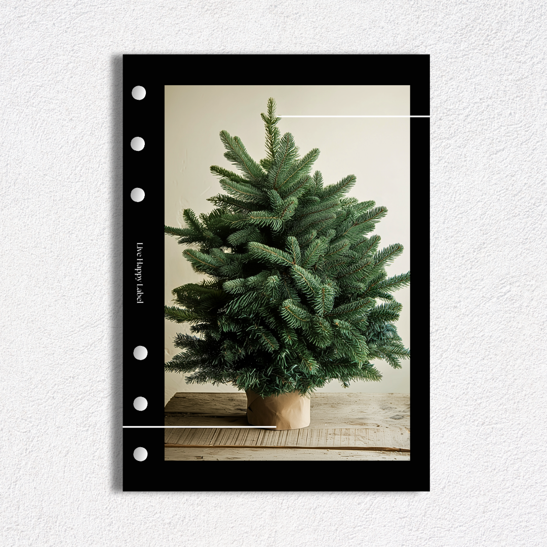 "Simple Evergreen" Dashboard & Cover | A5, 6-Ring Punch