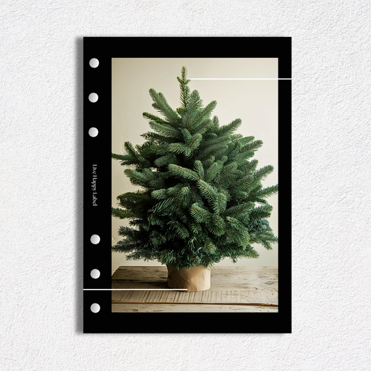 "Simple Evergreen" Dashboard & Cover | A5, 6-Ring Punch