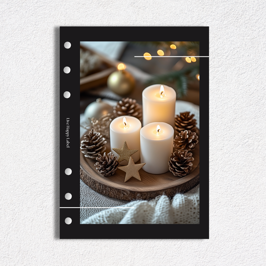 "Winter Glow" Dashboard & Cover | A5, 6-Ring Punch