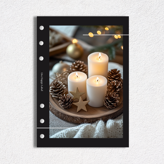 "Winter Glow" Dashboard & Cover | A5, 6-Ring Punch