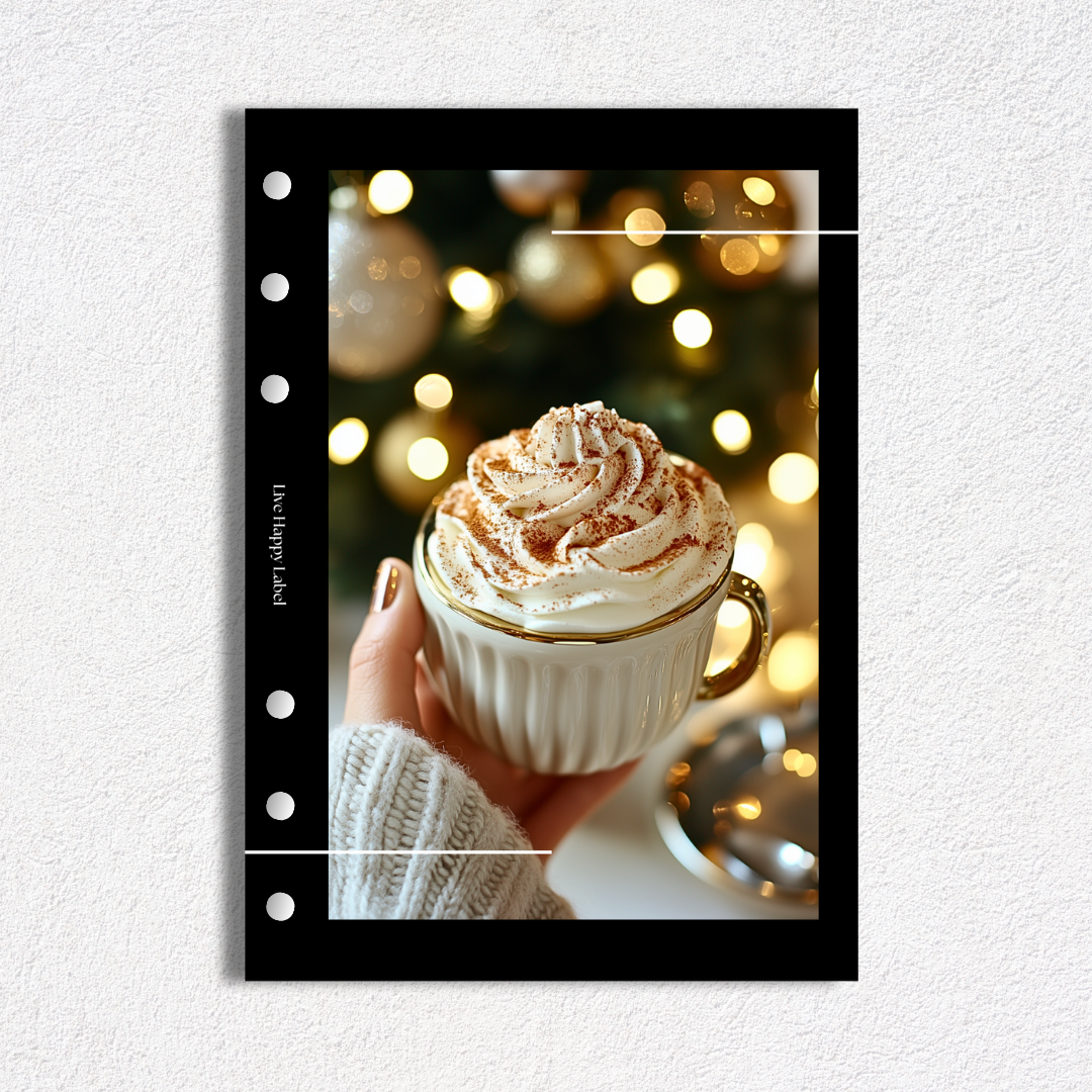 "Whipped Winter Joy" Dashboard & Cover | A5, 6-Ring Punch