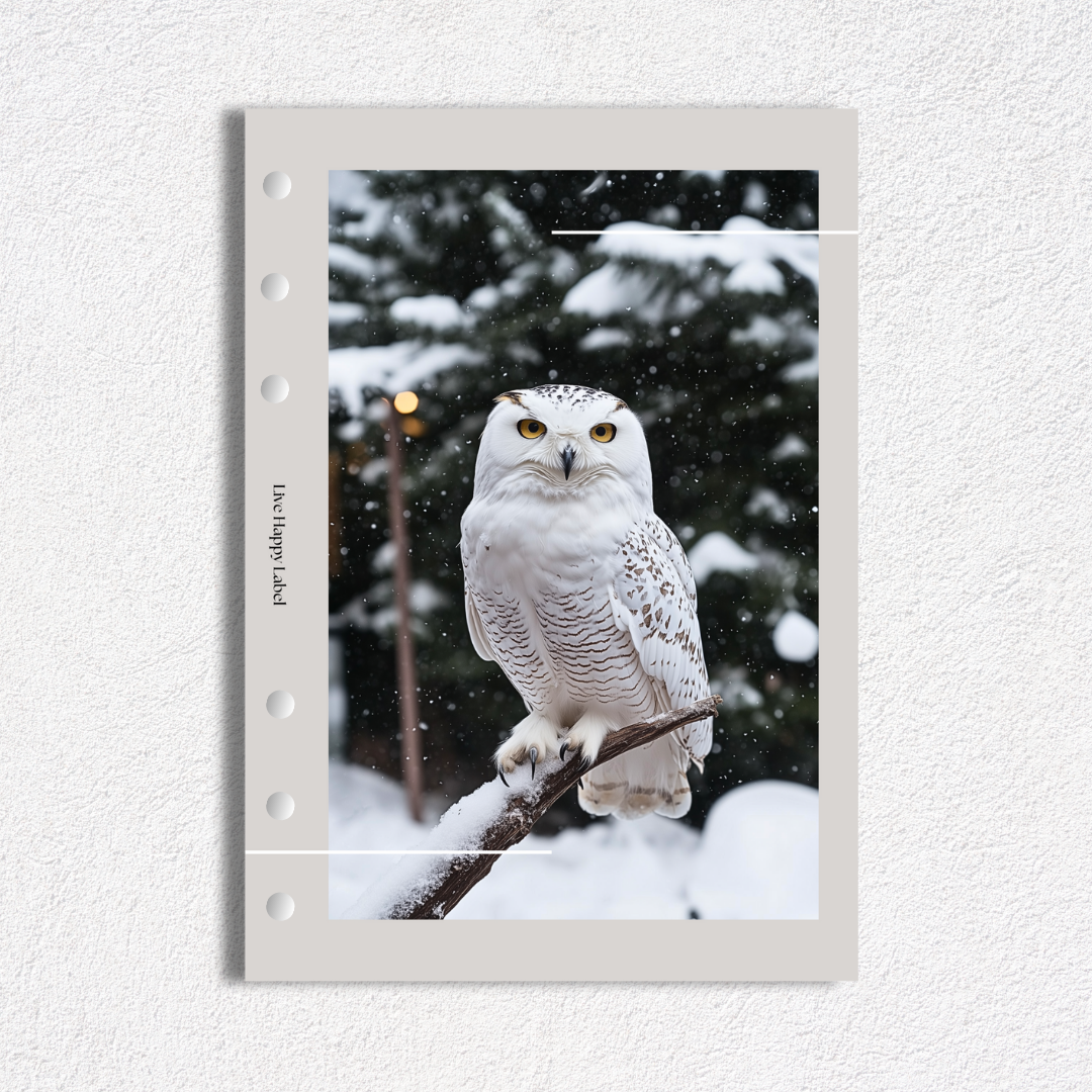 "Winter Guardian" Dashboard & Cover | A5, 6-Ring Punch