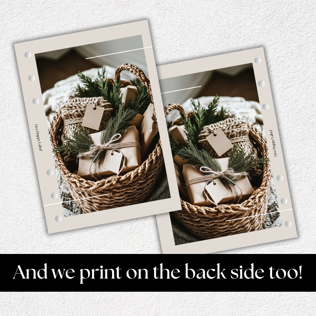 "Evergreen Gatherings" Dashboard & Cover | A5, 6-Ring Punch