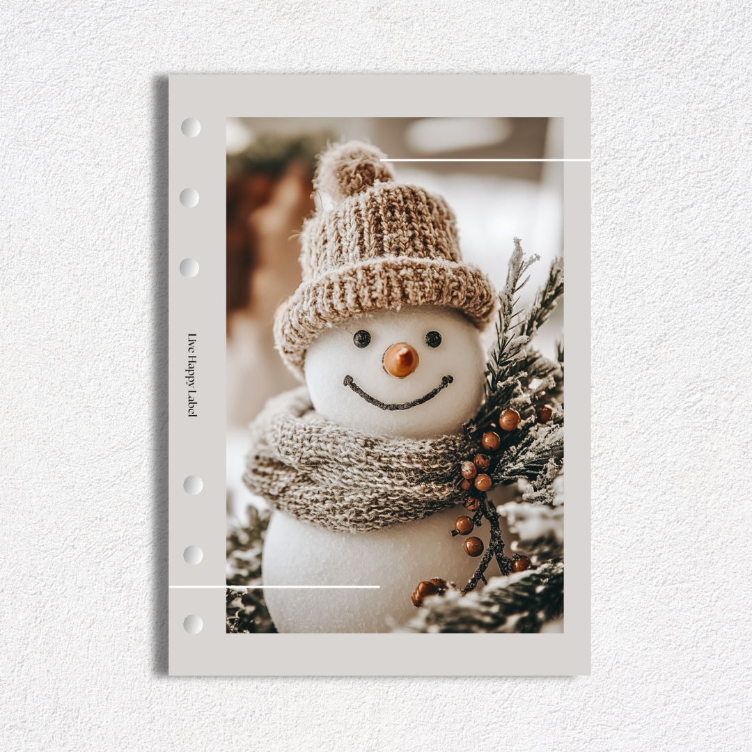 "Snowday Friend" Dashboard & Cover | A5, 6-Ring Punch