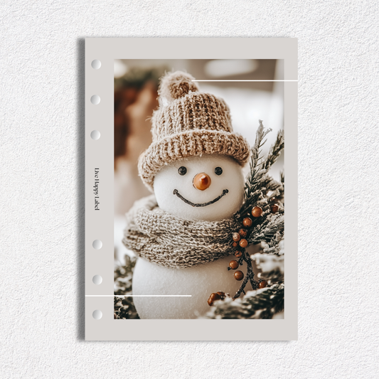 "Snowday Friend" Dashboard & Cover | A5, 6-Ring Punch