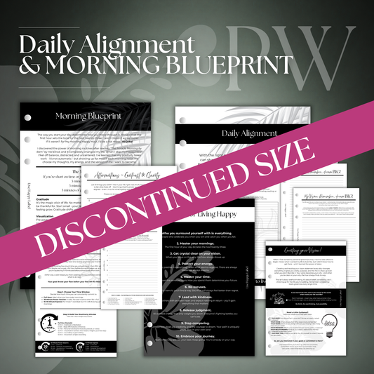 Daily Alignment ~ Morning Routine | Personal Wide 6-Hole Ringbound